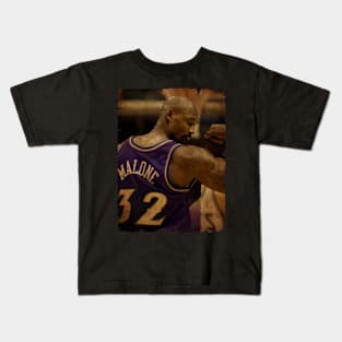 Karl Malone Vintage Kids T-Shirt